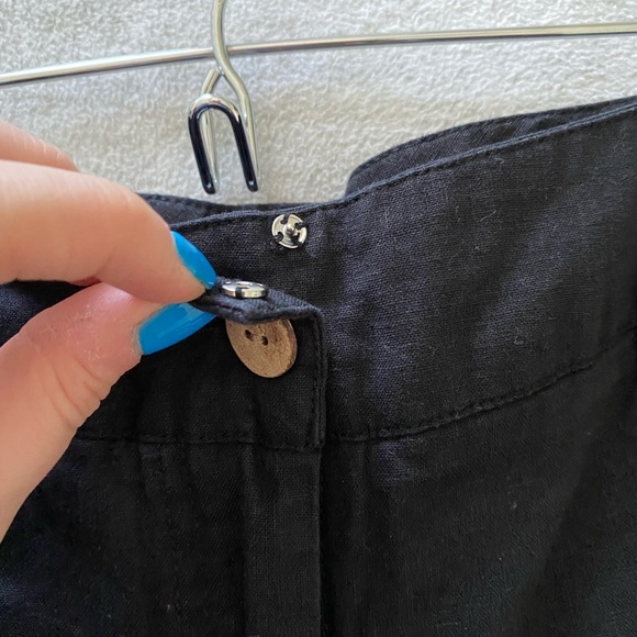 Venus Black Shorts with White Ruffle Edges - Picture 4 of 6